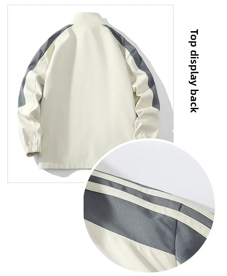 Cool Casual Sports Suit for Teenage Boys Large Size Trendy Workwear Pants Included One Complete Set Handsome Male Apparel.