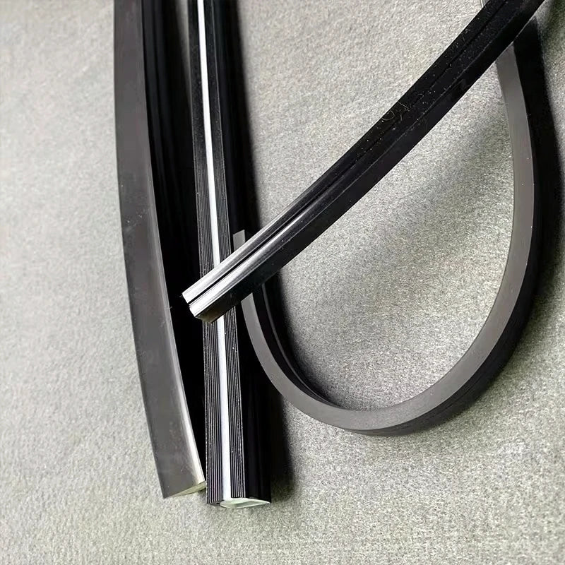 1-5m Black Silicone Tube LED Neon Light DC12V Flexible Recessed Diffuser Channel Waterproof Wall Ceiling Ribbon Rope Strip Light.