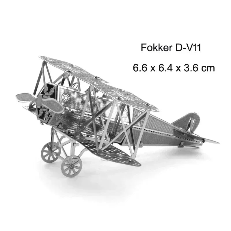 3D Metal Puzzles Military J-20 J-10B SU-34 KA-50 Fighter UFO RAH-66 Helicopter DIY Handmade Assemble Model Jigsaw Puzzles.