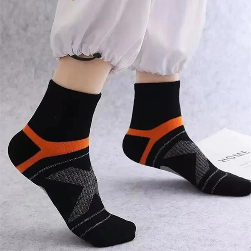 3 Pairs Men's Socks Hiking Black Sports Basketball Socks Casual Soft Running Summer Absorb Sweat Breathable Male Sokken Gifts.