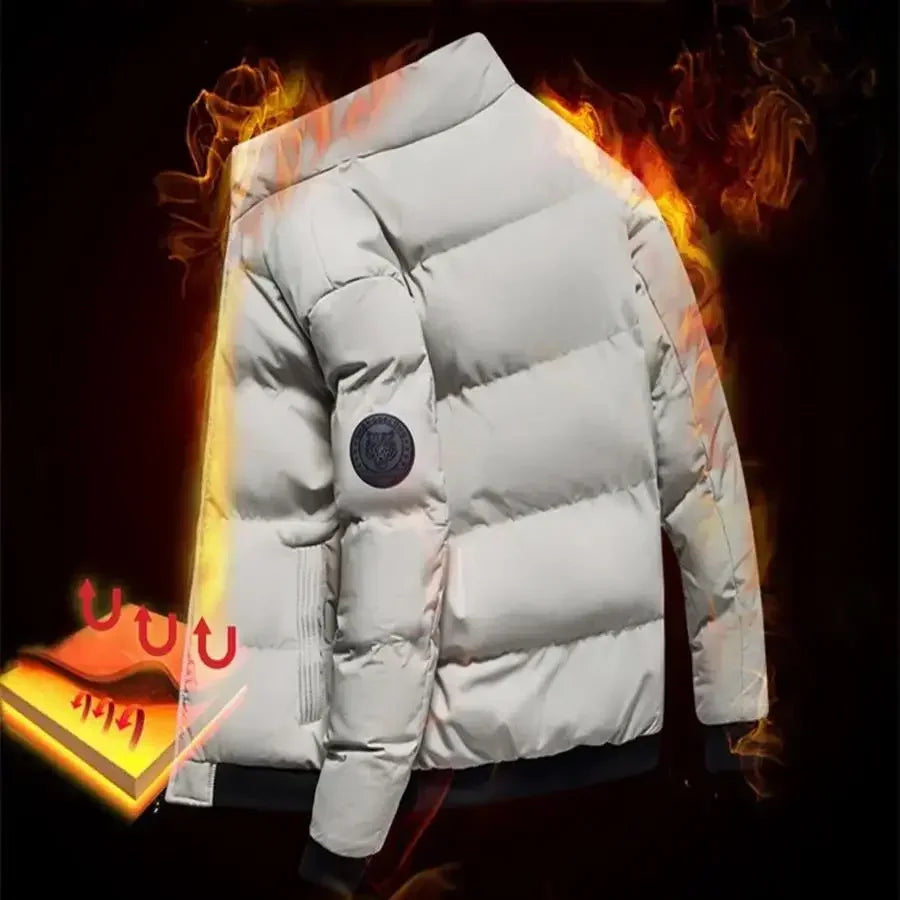 Men's thick warm jackets with zippers, casual wear, streetwear, business wear, new arrivals for autumn and winter 2025.
