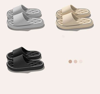 Super Light Soft Slippers Simple Fashion Slides EVA Elastic Shoes Colorful Sneakers In Door Bathroom Flip Flops.