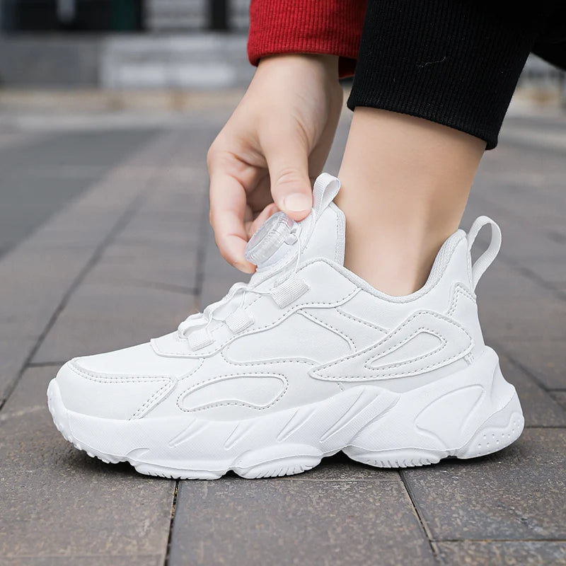 White Girls Sneaker Children Shoes New Spring Summer Platform Casual Sneaker Running Sports Tennis Kids Shoes for Girl.