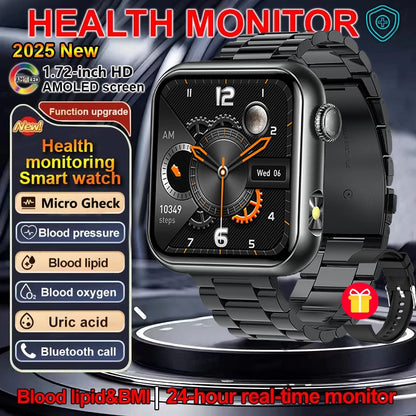 2025 New LED Women AI Smart Diagnosis Smart Watch HRV+PPG Blood Pressure Blood oxygen Health monitor IP68 NFC Smartwatches ﻿