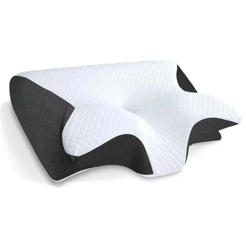 2025 New Butterfly Sleep Memory Neck Pillow Slow Rebound Memory Foam Sleep Pillow Cervical Orthopedic Neck Massage Bed Pillow.