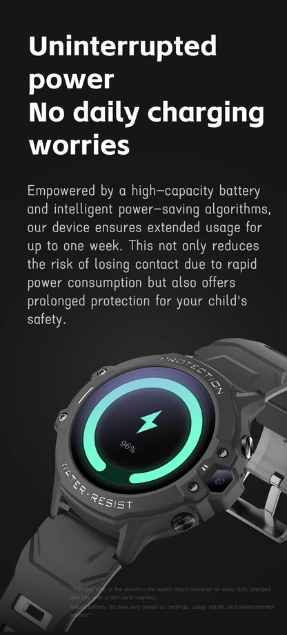 VALDUS 2025 New VK55 4G Children Smartwatch SOS Emergency Call GPS Electronic Fence 0.3 Mpix Camera SIM Card Children Smartwatch.