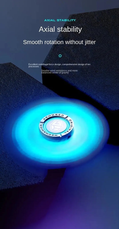 uminous metal EDC fidget spinner stress relief pressure reduction finger toy cool spinner ADHD  aids Creativity gift for boys.