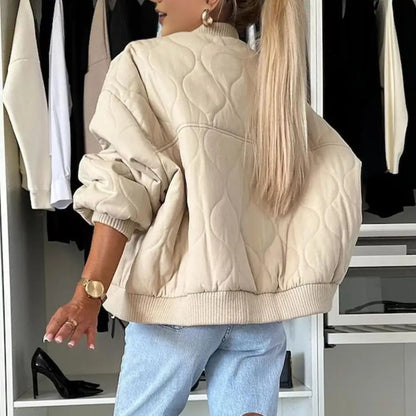 Frauen Herbst Winter Mantel Einfarbig Lange Mantel Baumwolle Jacke mit Knopf Verschluss Taschen Lose Rundhals Täglichen Jacke Oberbekleidung