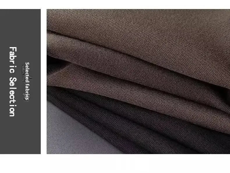 English Gentleman's Coffee Color Business Suit Pants Casual Draped Trousers For Men Fashionable Spring Autumn Small Foot.