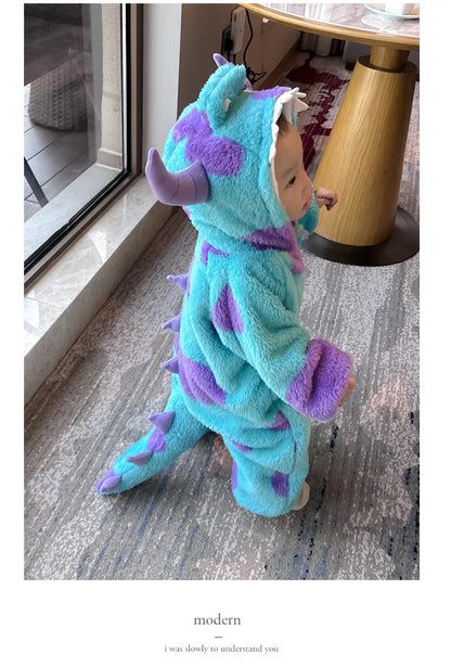 2023 herbst kinder Neugeborenen Overall Nette Krabbeln Anzug Einteiliges Gepolsterte Korallen Fleece Body.