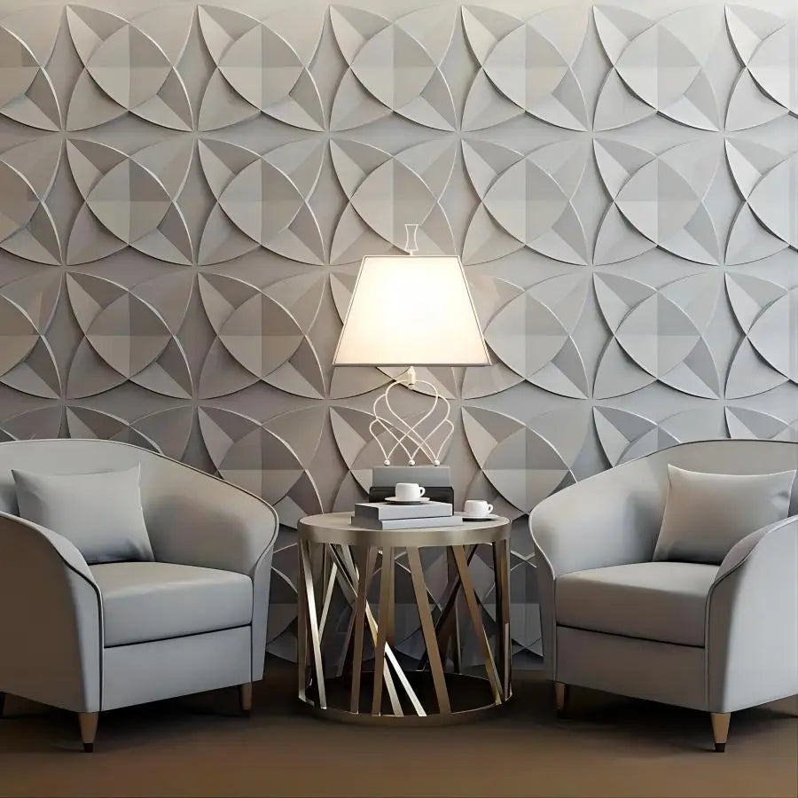 12/20/30pcs 3D pvc wall panels for indoor wall decoration, for living room hall bedroom hotel office,including tape