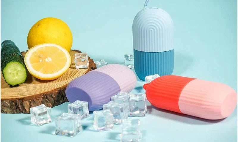 Ice Facial Roller Cube Beauty Lifting Ice Ball Face Massager Contouring Eye Roller Facial Treatment Reduce Acne Skin Care Tool.