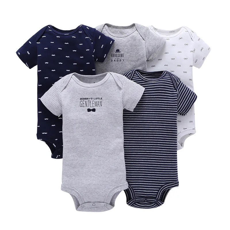 5 Pairs Neugeborenen Baby Body Kurzarm Infant Overall Kurzarm Baumwolle Overalls Neugeborenen Overall Kinder Baby Roup.