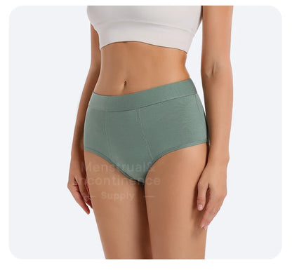 High Waist Menstrual Panties for Women 4-Layer Leakproof Protection Fast Absorbent Period Panties Heavy Flow Briefs.