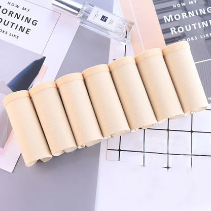 7Pcs Panties for Women Cotton Underwear Plus Size Sexy Briefs Girls Breathable Soft Lingerie Female Cute Solid Color Underpants.