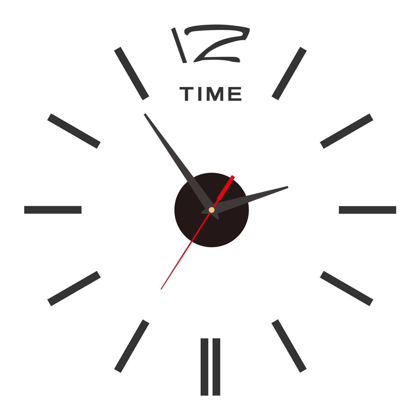 2023 Modernes Design, große Wanduhr, 3D-DIY-Quarzuhren, modische Uhren, Acryl-Spiegelaufkleber, Wohnzimmer, Heimdekoration, Horloge