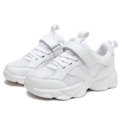 Children's Fashion Sports Shoes Breathable Student Black School Walking Shoes Anti-skid Boys& Girls Casual Running Sneaker