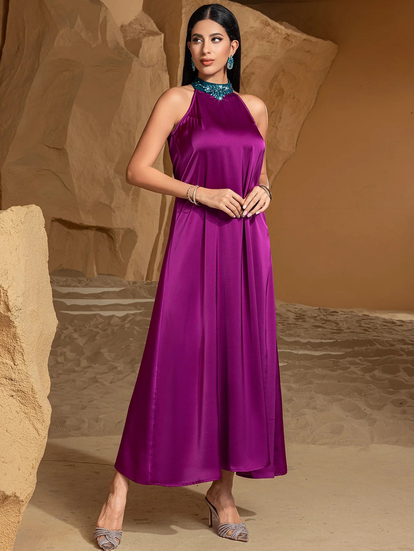 Luxury Dubai Abayas Diamonds Kimono Jalabiya Women Muslim Dress Sets 2PCS Turkey Kebaya Caftan Marocain Femme Robe Ramadan Eid.