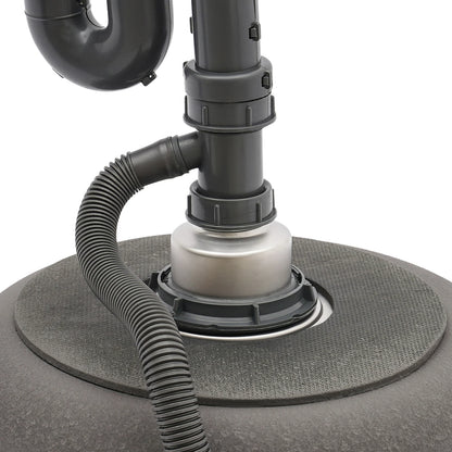 41 cm kreisförmige, vertiefte und vergrößerte Küchenspüle aus Edelstahl 304 mit einer Schüssel