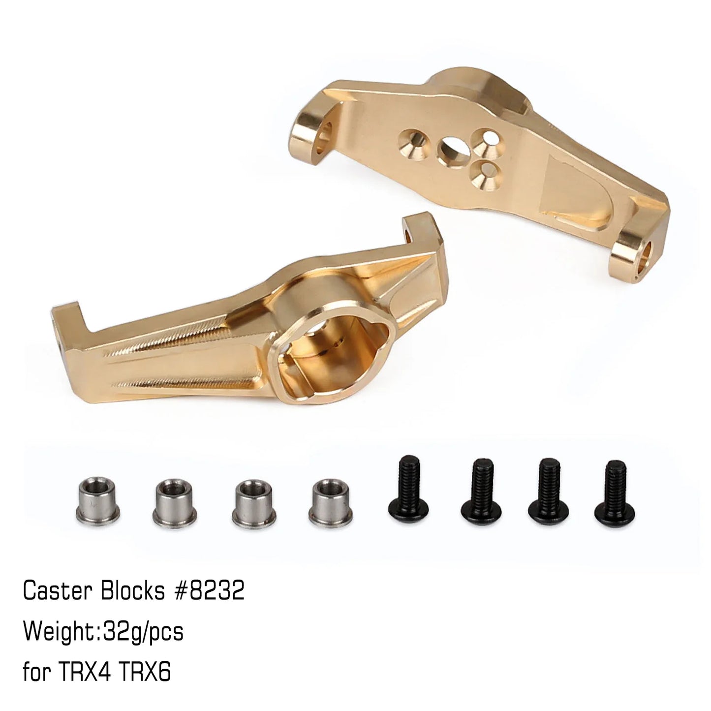 INJORA Heavy Brass Counterweight Portal Drive Housing Bumper Holder Axle Mount for RC Crawler TRX4 TRX-4 TRX6 Upgrade Parts
