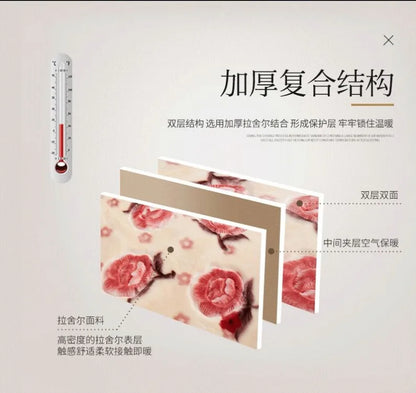 Double Layer Plush Blanket Winter Warm Comfortable Quilt Household Multiple Sizes Soft Comfortable Sheet 4 Season.