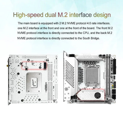 B760i ARGB WIFI DDR5 Motherboard mini ITX desktop computer 12/13 /14 generation processor DDR5 LGA1700 With WIFI6 AX201.