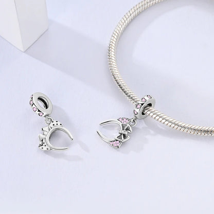 Fit Original Bracelet 925 Silver Butterfly and Sunflower Heart Shape Charms Beads For Women Jewelry Making Fashion Pendant.