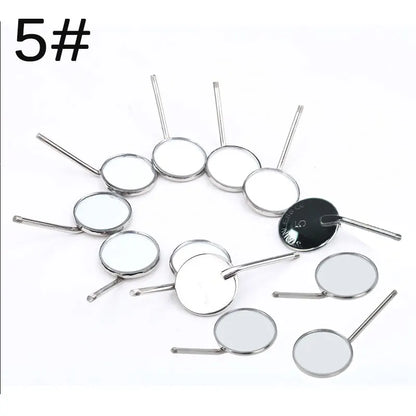 Dental Mirror Stainless Steel Mouth Mirror Dental Hygiene Kit Instrument Dental Reflector Dentist Tools.