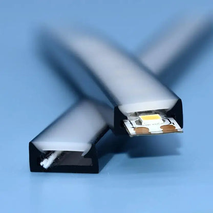 Flexible LED Silicone Neon Tube Protection Cover Transparent Matte Black Milky Silica Gel Channel Diffuser WS2812 WS2811 Strip.
