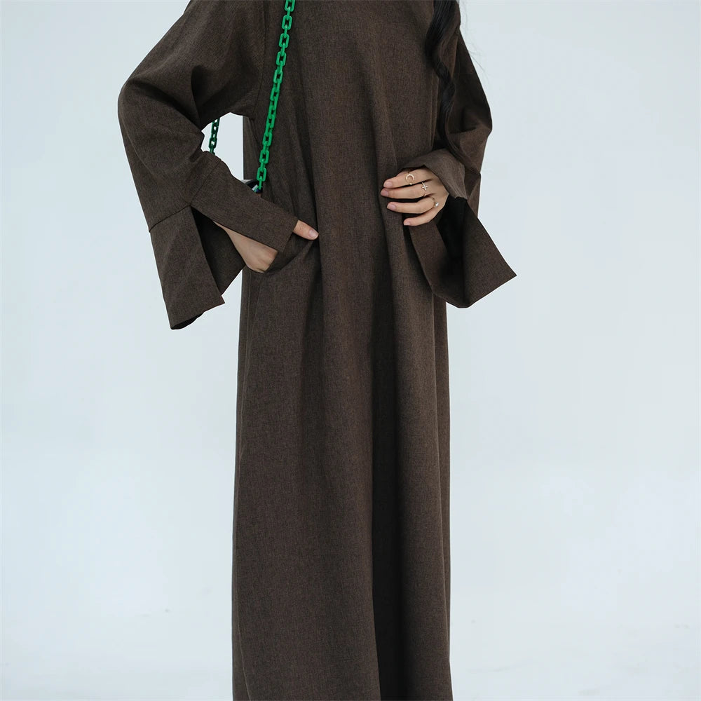 Ramadan Eid Modest Abaya Damen Dubai Islam Muslim Kaftan Dress For Women Kebaya Caftan Marocain Robe Femme Musulmane Vestidos.