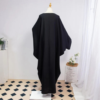 Two Pieces Muslim Abaya Women Jilbab Islamic With Hijab Clothing Dubai Saudi Robe Turkish Modesty Prayer Dresses Loose Kaftans.