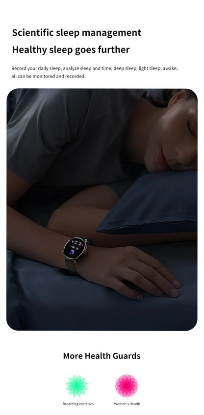 2025 New Smartwatch Women AMOLED HD Screen Always On Display Bluetooth Call IP68 Waterproof GPS Smart Men Watch For Android ios.