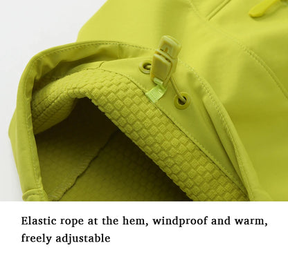 JNLN Men Women Waterproof Soft Shell Jacket Windproof Warm Fleece Rain Coat Unisex Hiking Climbing Trekking Outdoor Windbreaker