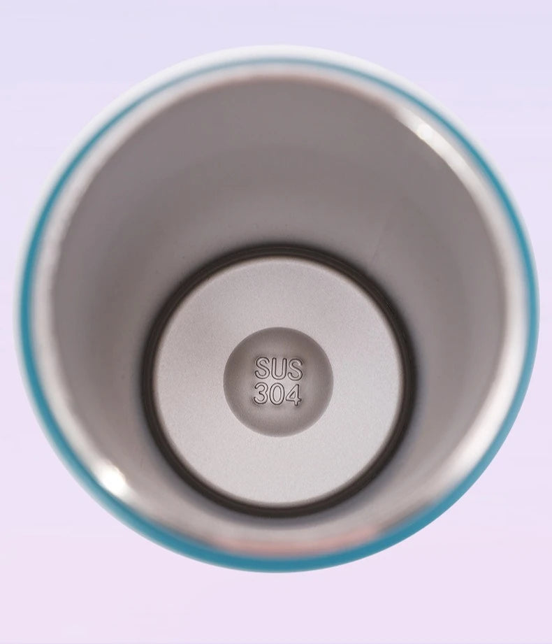 16/19/24/32OZ New 304 Stainless Steel Fitness Cup with Handle, Macaron Colored Insulated Bottle Large Capacity Straw Fruit Cup.