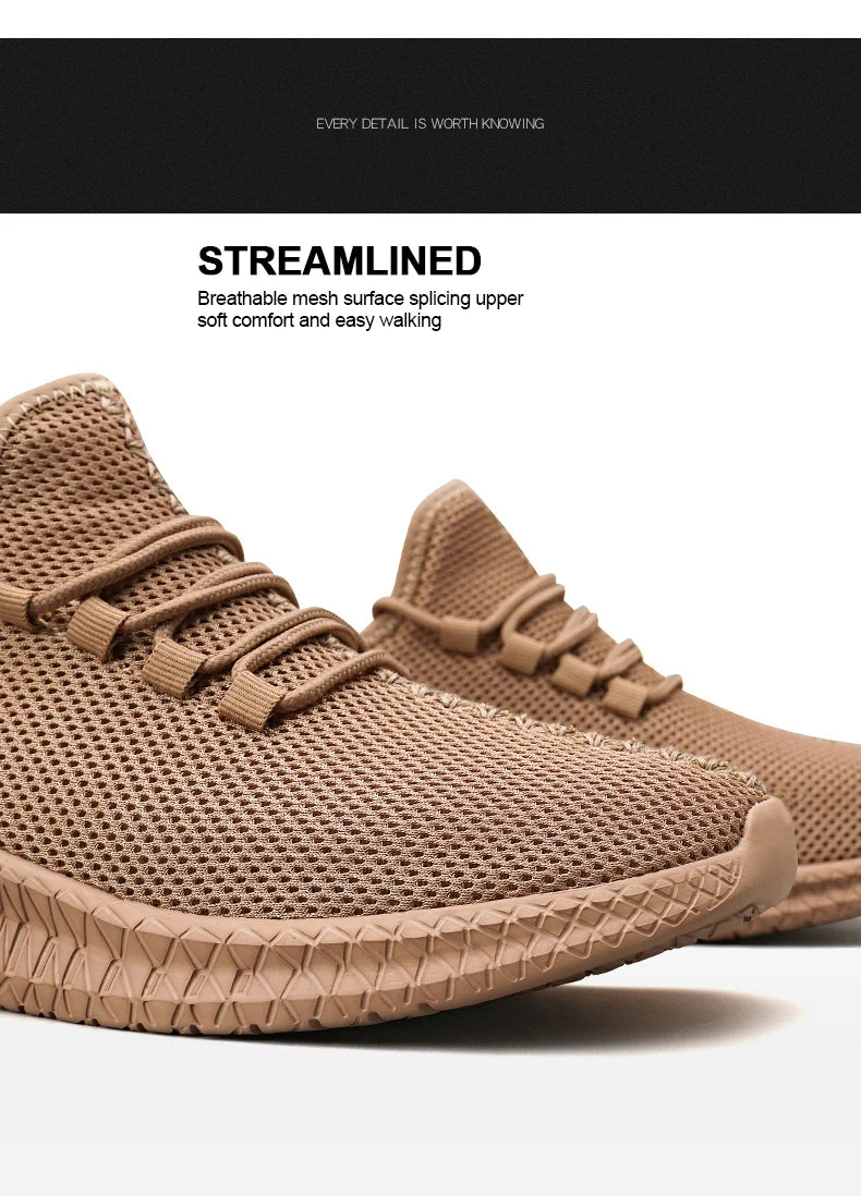 Men's Non-Slip Casual Sneakers Breathable Outdoor Jogging Training Hiking Sports Running Outdoor Women Weave Knit Lace Up Shoes.