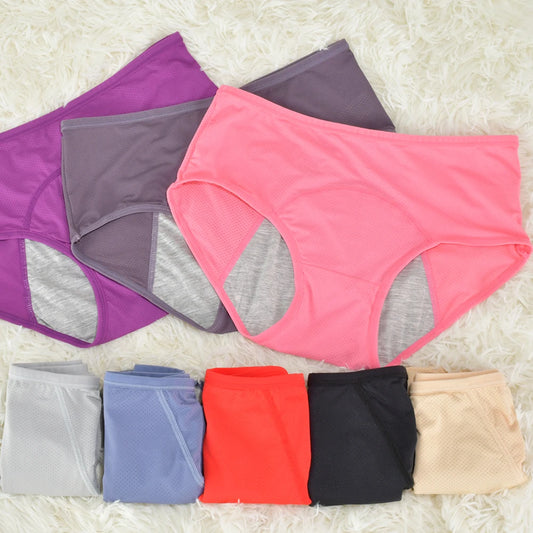 Menstrual Panties Women's menstrual underwear - leak proof and breathable - mid waist size m to 8XL menstrual hygiene pants exam.