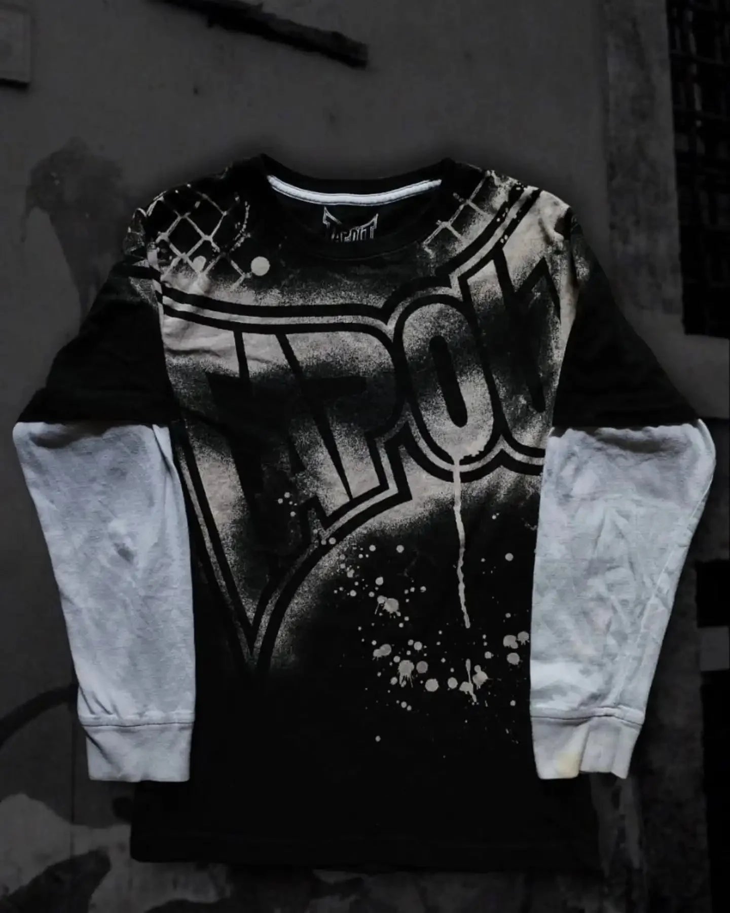 Y2K Oversized Long Sleeve Tapout T-Shirt Hip Hop Gothic Streetwear Unisex Couple Tee Summer Casual Fashion Round Neck Loose Fit