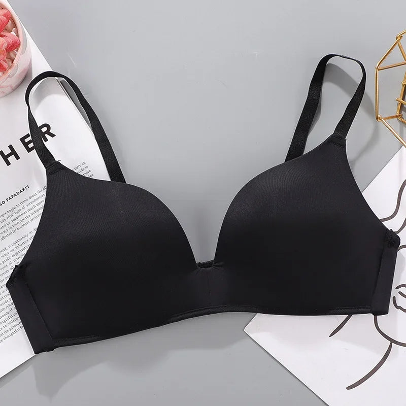 Women Seamless Bra Sexy No Wire Push Up Underwear Girls Students Breathable Thin Bras Sujetadores Sexys Ropa De Mujer Лифчик 브라.
