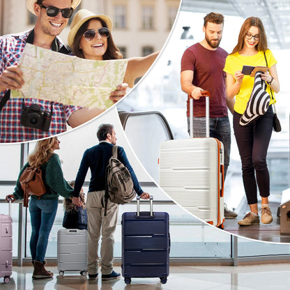 2024 Neues Design Reisekoffer Rollend, Damen Herren Handgepäck Reise Trolley 20 Zoll, Boarding Cabin Gepäck Koffer 24 28''.