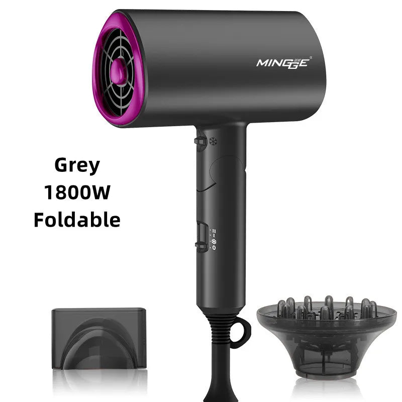 Professional Hair Dryer With High Air Volume And Quick Drying Negative Ion Hair Care EU/US/UK/AU Plug For Home Use Hair Dryer