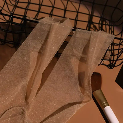 Shiny Silk Pantyhose Transparent Tights Charming Women's Underwear Glitter Bright Hosiery Ladies Slim Thigh High Panty Stockings