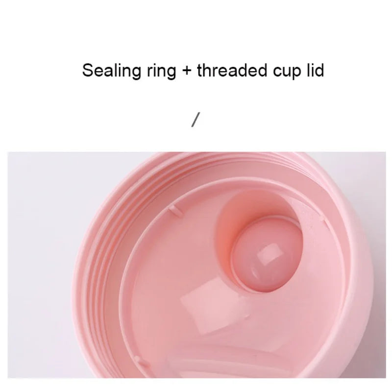 Summer Large-capacity Shaker Cup Outdoor Fitness Milkshake Cup Student Sports Portable Stirring Ball Shock-resistant with Scale.