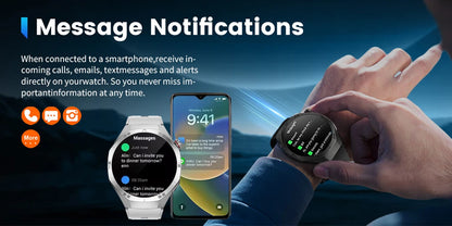 2025New GUHUAVMI GT5 Pro Smart Watch Men HD AMOLED Screen GPS Motion trajectory HeartRate Bluetooth Call 1.52" SmartWatch IP68.