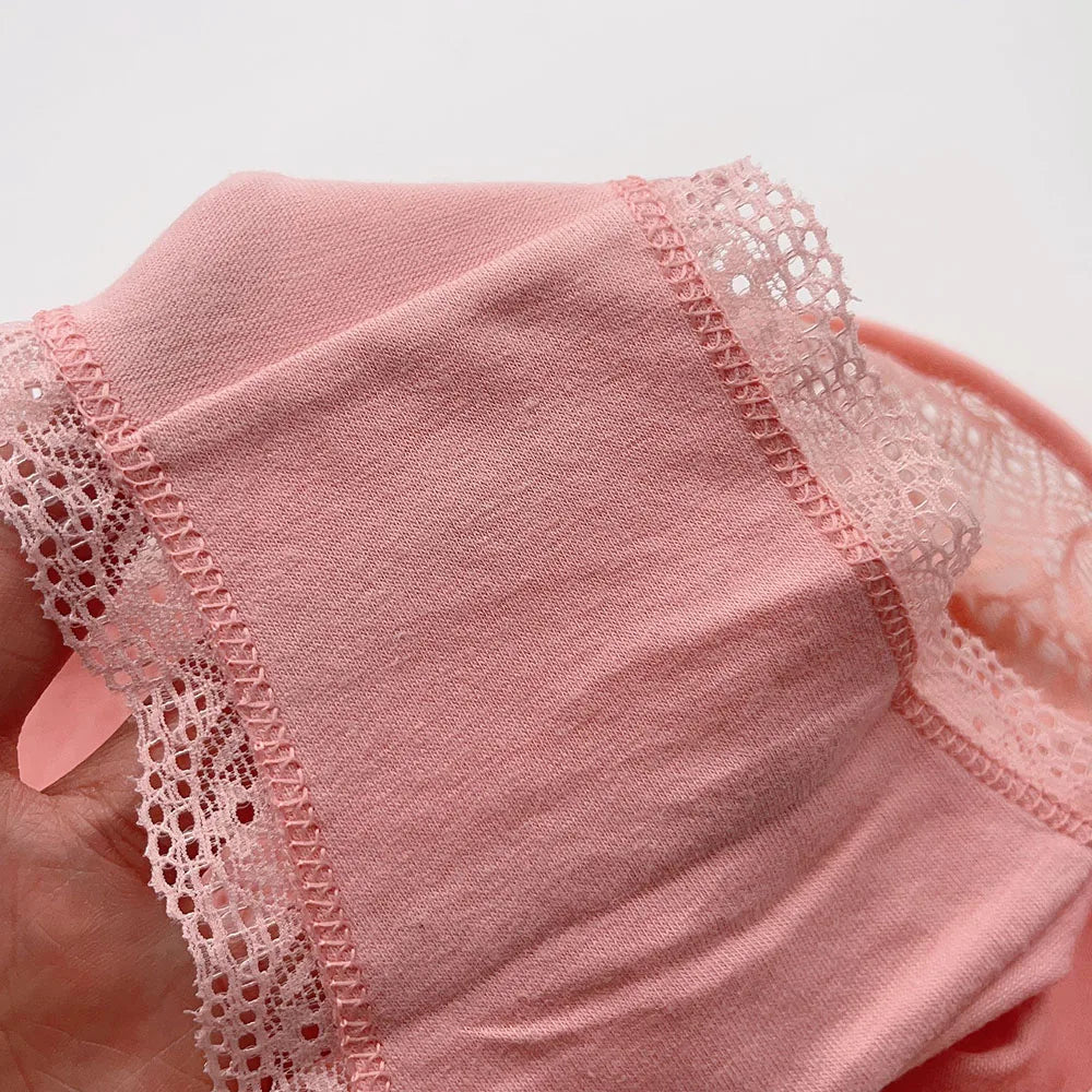 Lady Underwear 5 PCS/SET Sexy Lace Underpants Fashion Female M-XL Women Panties Cotton Briefs