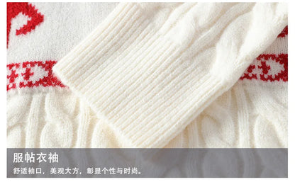 2024 Winter sweater new High End Luxury Cashmere Sweater Men Thick Warm Mens Sweaters With Deer Korean Harajuku Christmas Jumper