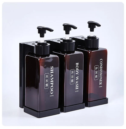 300 ml Hotel-Seifenspender zur Wandmontage, nachfüllbarer Shampoo- und Spülungsspender, für Badezimmerbedarf, Hotelparty