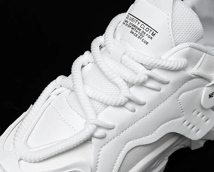 Men Sneakers Mesh Men Shoes PU Leather Platform Casual Sneakers Increased Vulcanized Shoes Light Running Shoes Tenis Masculino.