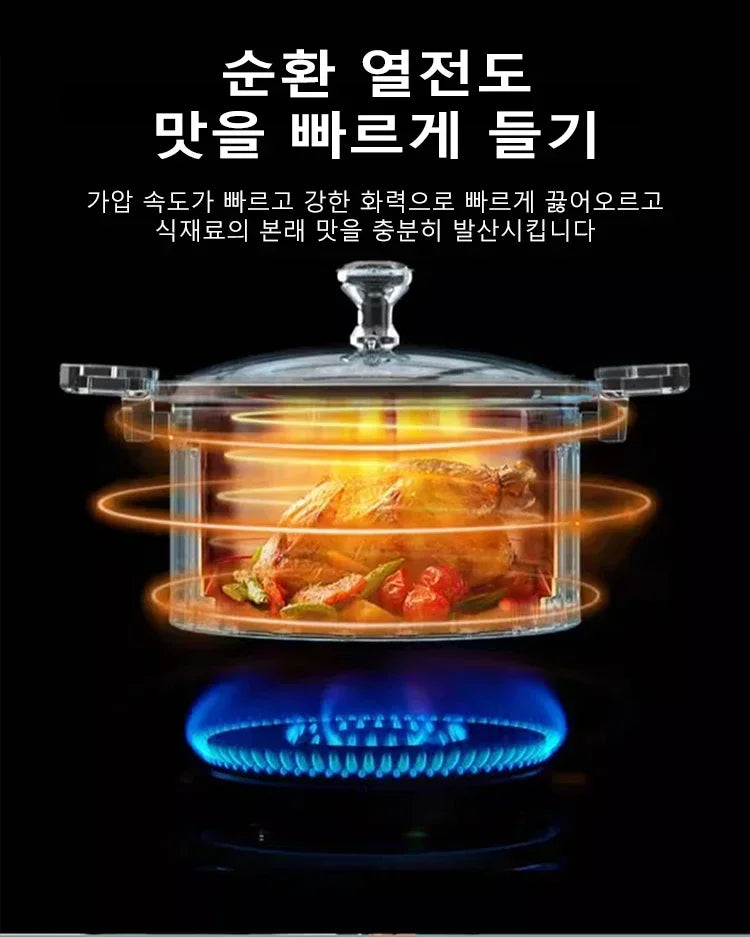 Micro Pressure Cooker Household Large Capacity cooking Pot with Double Ear Non-stick Multi-function Soup Pot Pressure Cooking
