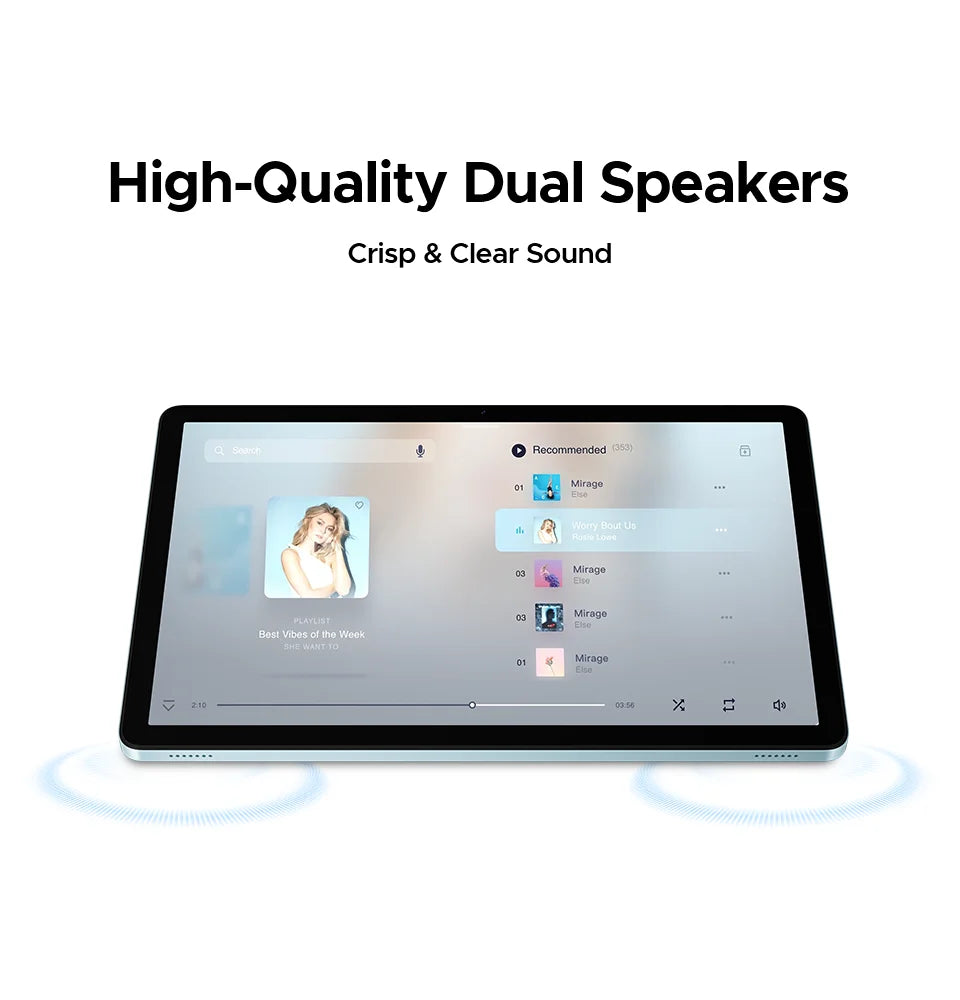 DOOGEE Tab A9 Pro+ Tablet PC Android 15 Dual Speakers 11'' Screen 30GB RAM (6GB+24G) 128GB 8580mAh Battery Widevine L1 Smart Pad