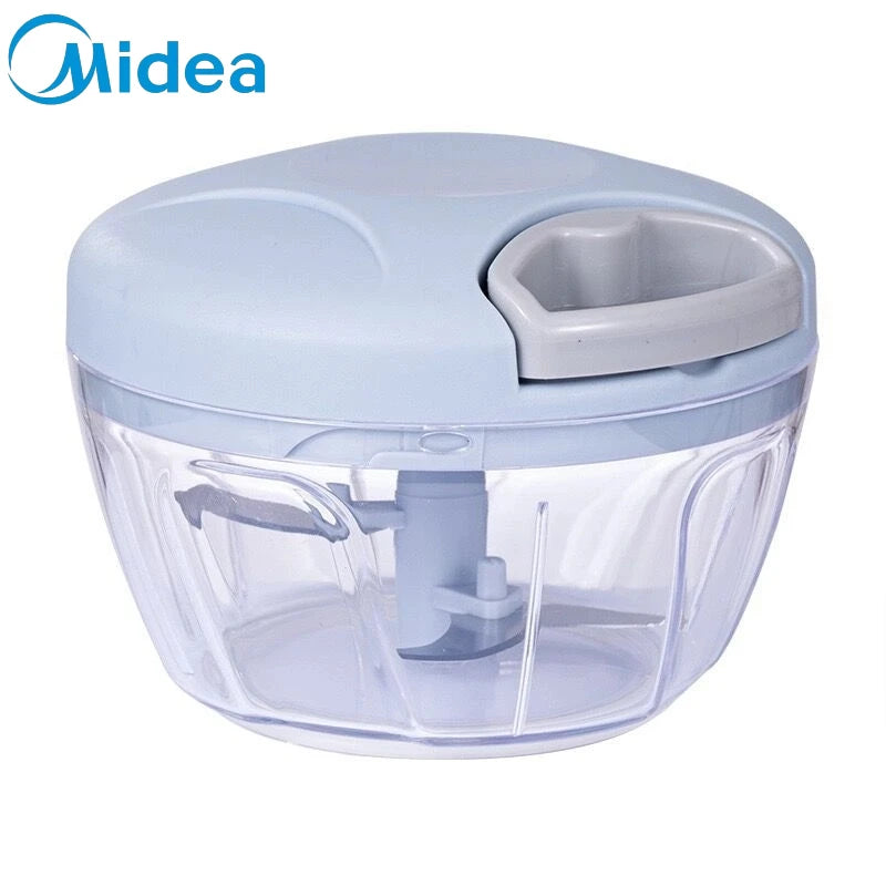 Midea Manual Garlic Chopper Meat Mincer Hand Pull Press Crusher Multifunctional Vegetable Chili Onion Cutter Kitchen Accessories.